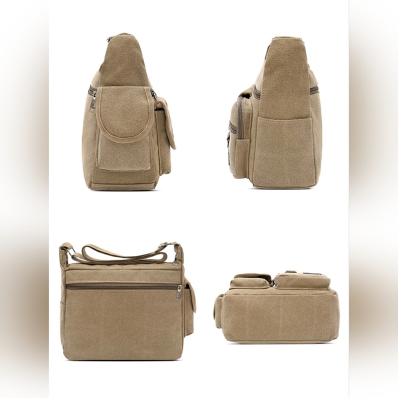 NEW Khaki Messenger Bag - Picture 3 of 10